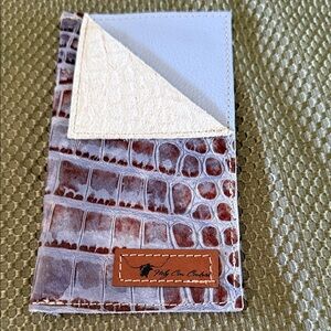 Crocodile Pattern Leather Card Holder